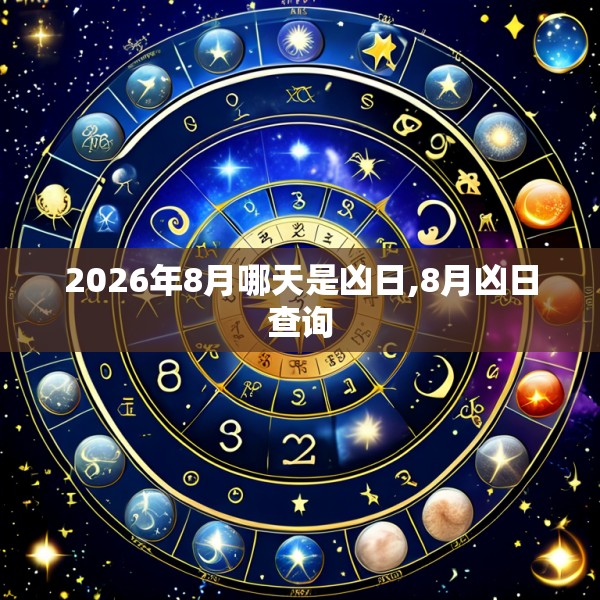 2026年8月哪天是凶日,8月凶日查询