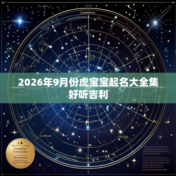 2026年9月份虎宝宝起名大全集好听吉利