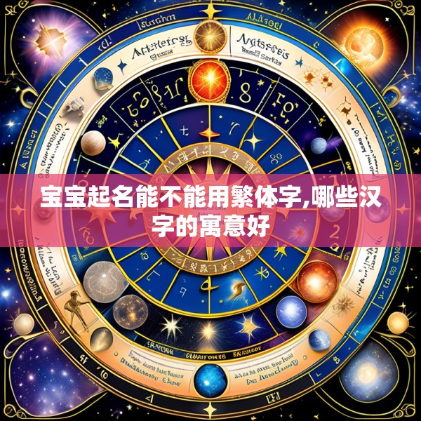 宝宝起名能不能用繁体字,哪些汉字的寓意好