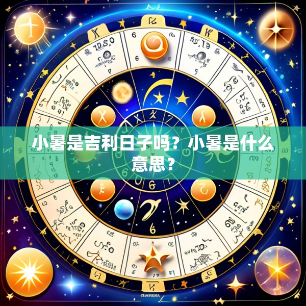 小暑是吉利日子吗？小暑是什么意思？