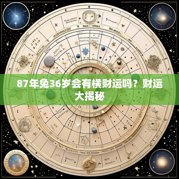 87年兔36岁会有横财运吗？财运大揭秘