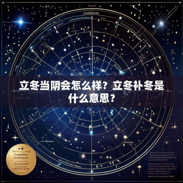 立冬当阴会怎么样?立冬补冬是什么意思?