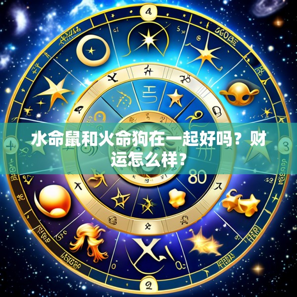 水命鼠和火命狗在一起好吗？财运怎么样？