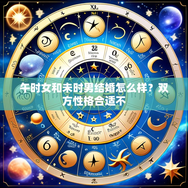午时女和未时男结婚怎么样？双方性格合适不