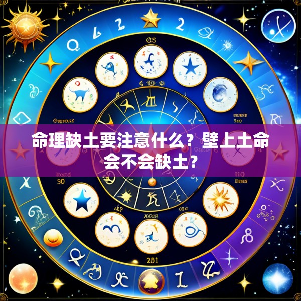 命理缺土要注意什么？壁上土命会不会缺土？