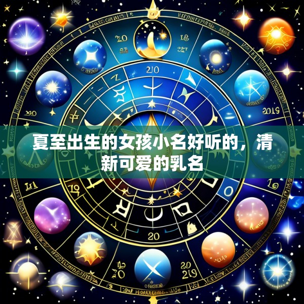 夏至出生的女孩小名好听的,清新可爱的乳名