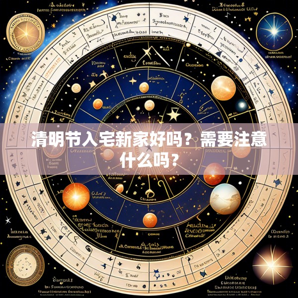 清明节入宅新家好吗？需要注意什么吗？