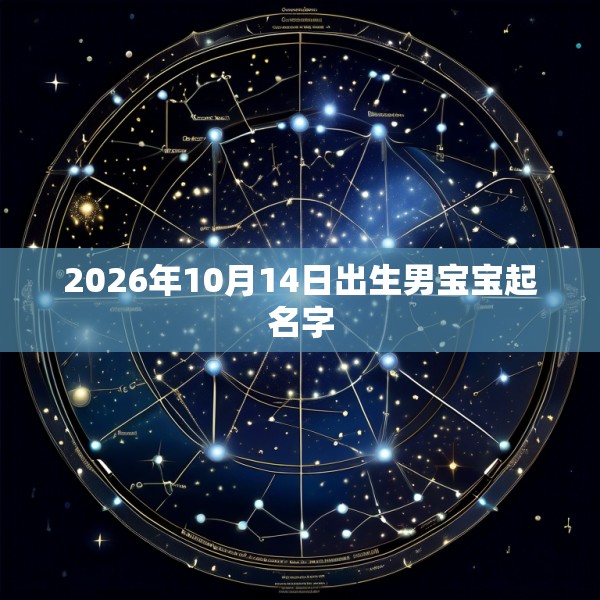 2026年10月14日出生男宝宝起名字