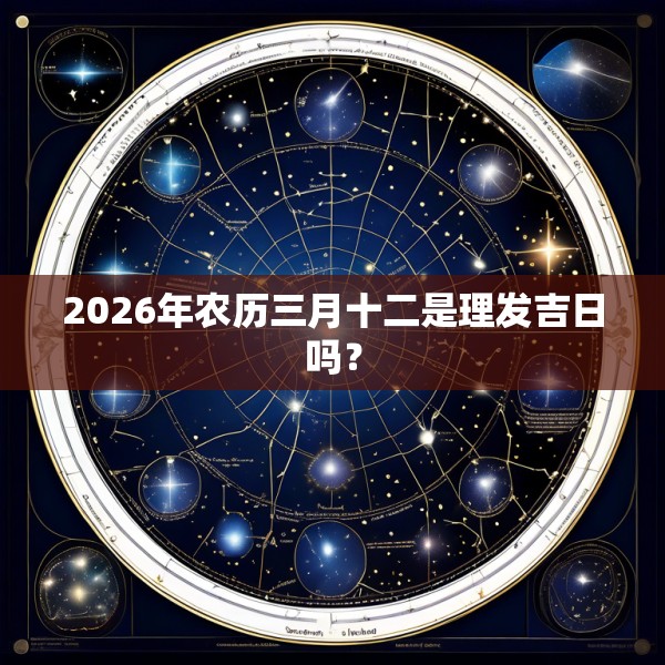 2026年农历三月十二是理发吉日吗？