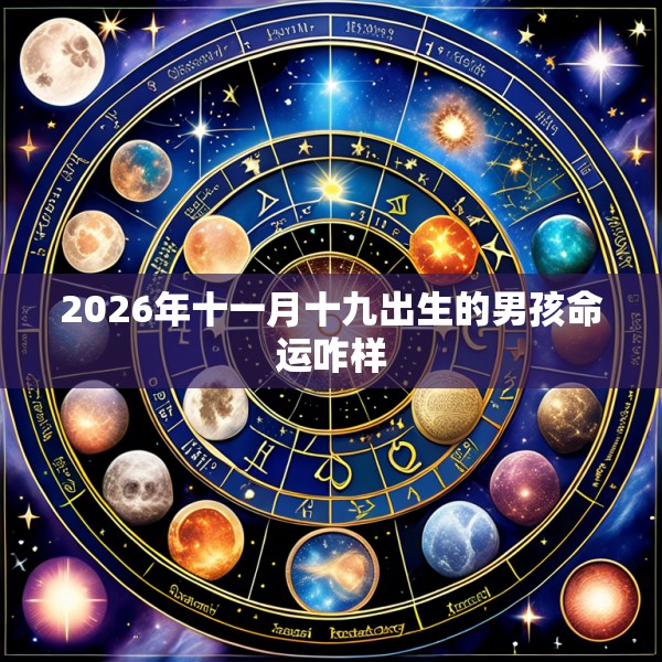 2026年十一月十九出生的男孩命运咋样