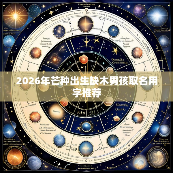 2026年芒种出生缺木男孩取名用字推荐