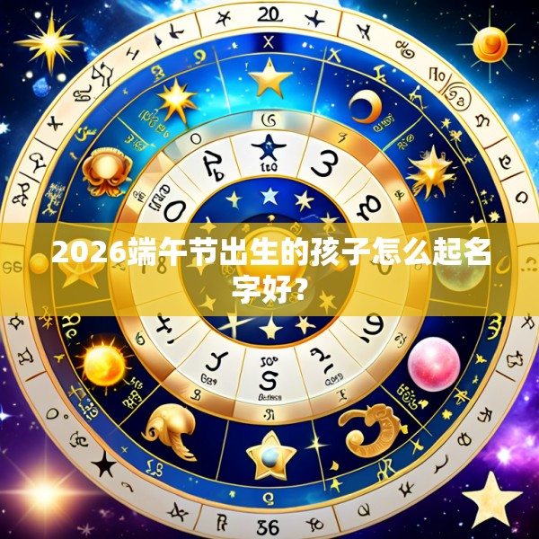 2026端午节出生的孩子怎么起名字好？