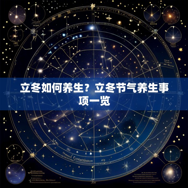 立冬如何养生？立冬节气养生事项一览