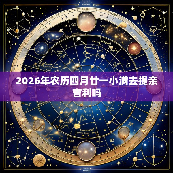 2026年农历四月廿一小满去提亲吉利吗