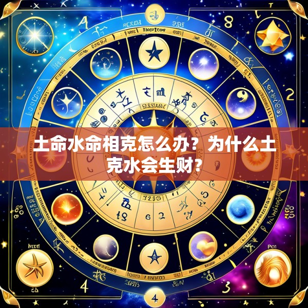 土命水命相克怎么办?为什么土克水会生财?