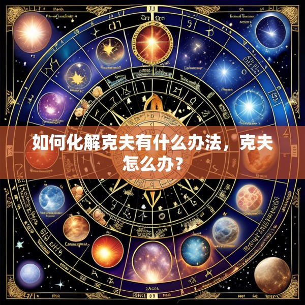 如何化解克夫有什么办法，克夫怎么办？