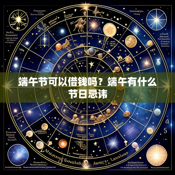 端午节可以借钱吗？端午有什么节日忌讳