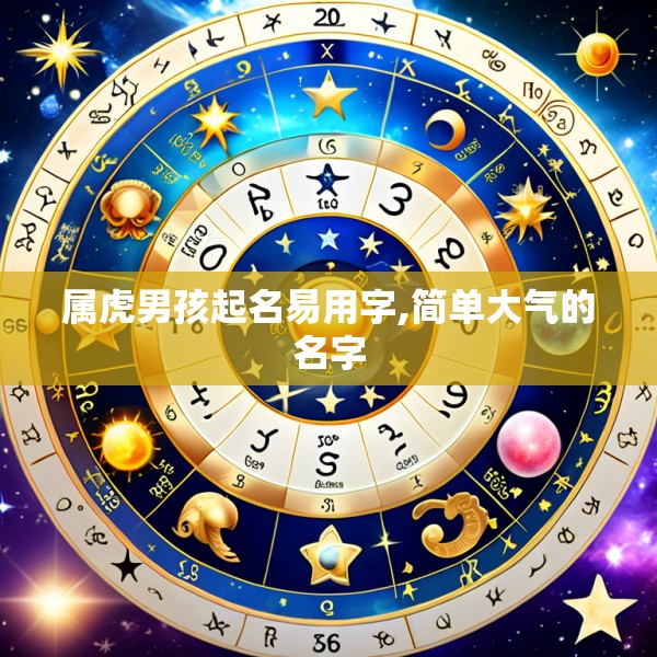 属虎男孩起名易用字,简单大气的名字