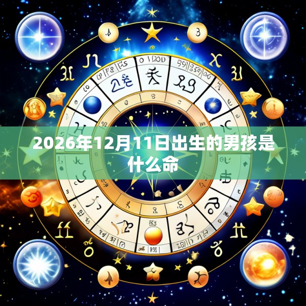 2026年12月11日出生的男孩是什么命