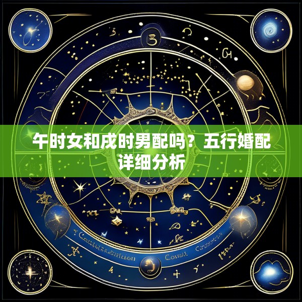 午时女和戌时男配吗?五行婚配详细分析