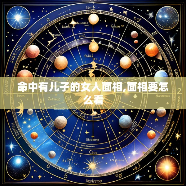 命中有儿子的女人面相,面相要怎么看