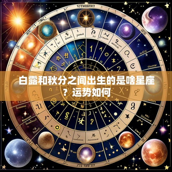 白露和秋分之间出生的是啥星座？运势如何