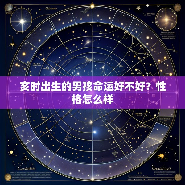 亥时出生的男孩命运好不好？性格怎么样