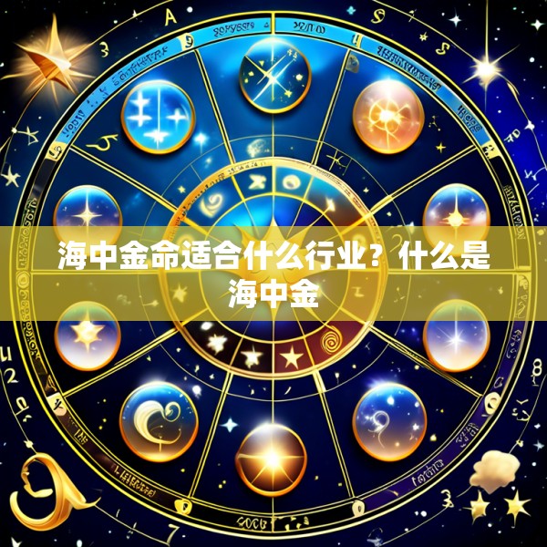 海中金命适合什么行业？什么是海中金