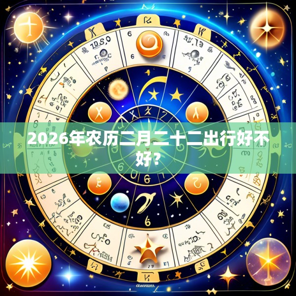 2026年农历二月二十二出行好不好？