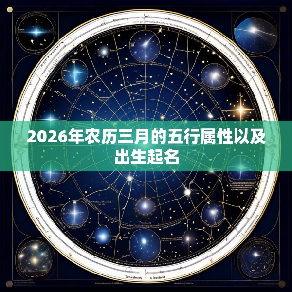 2026年农历三月的五行属性以及出生起名