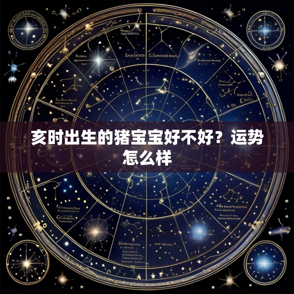 亥时出生的猪宝宝好不好？运势怎么样