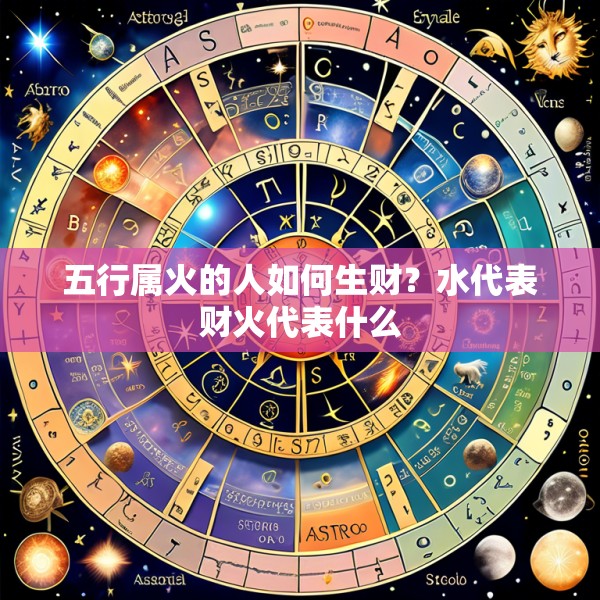 五行属火的人如何生财?水代表财火代表什么