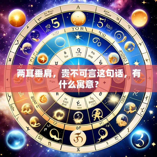 两耳垂肩，贵不可言这句话，有什么寓意？