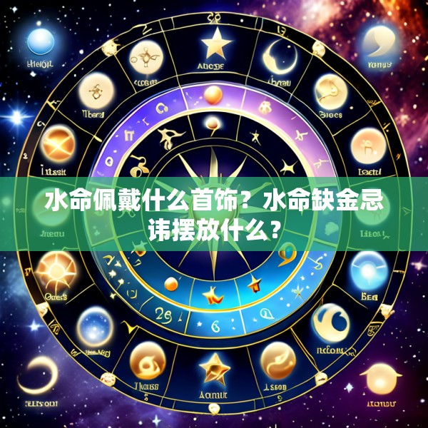 水命佩戴什么首饰？水命缺金忌讳摆放什么？