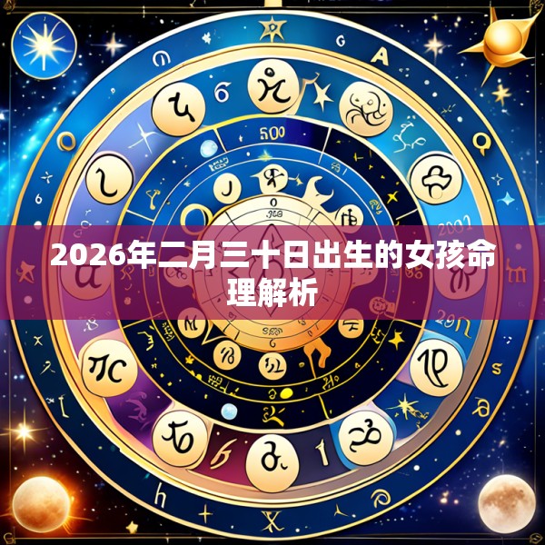 2026年二月三十日出生的女孩命理解析