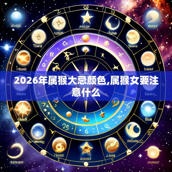 2026年属猴大忌颜色,属猴女要注意什么