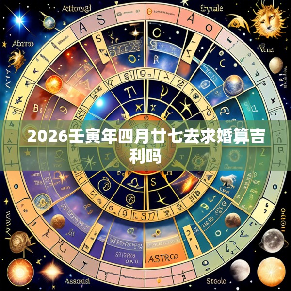 2026壬寅年四月廿七去求婚算吉利吗