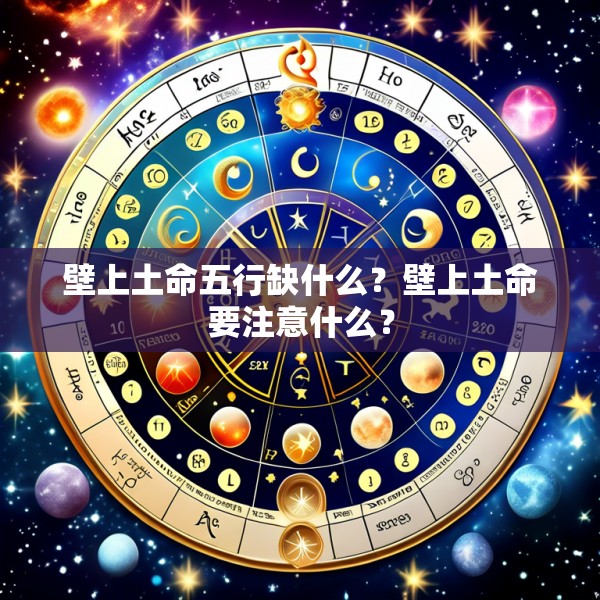 壁上土命五行缺什么？壁上土命要注意什么？