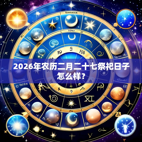 2026年农历二月二十七祭祀日子怎么样？