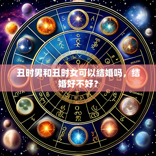 丑时男和丑时女可以结婚吗，结婚好不好？