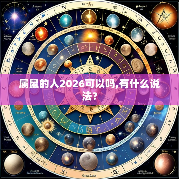 属鼠的人2026可以吗,有什么说法?