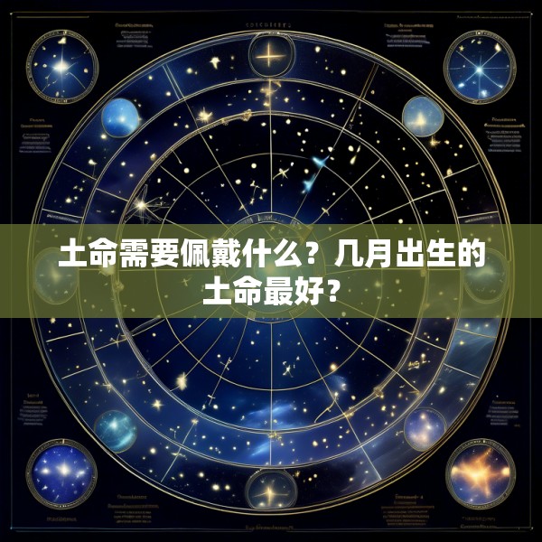 土命需要佩戴什么?几月出生的土命最好?