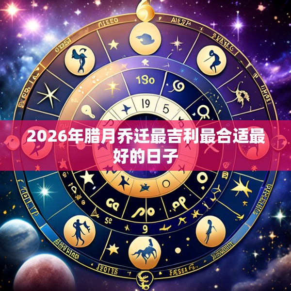 2026年腊月乔迁最吉利最合适最好的日子