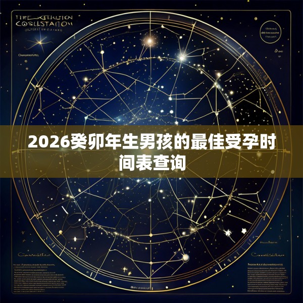 2026癸卯年生男孩的最佳受孕时间表查询