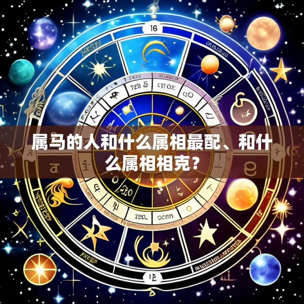 属马的人和什么属相最配、和什么属相相克？