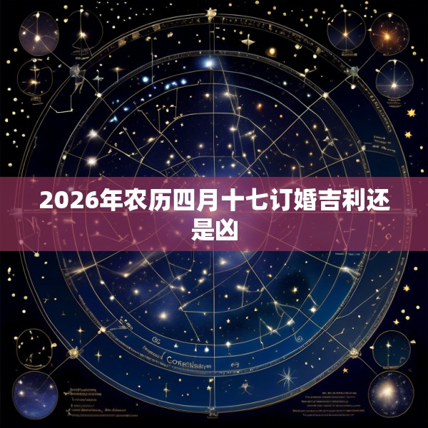 2026年农历四月十七订婚吉利还是凶