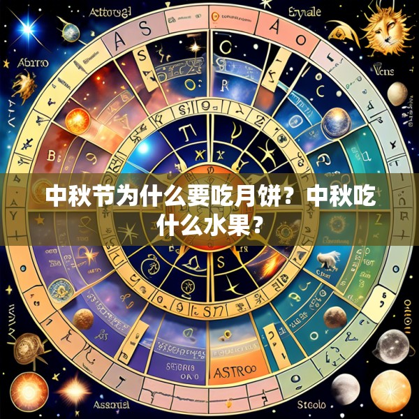 中秋节为什么要吃月饼?中秋吃什么水果?