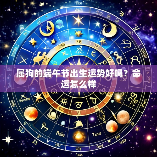 属狗的端午节出生运势好吗?命运怎么样
