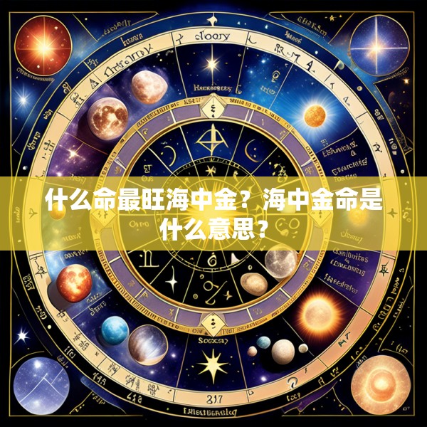 什么命最旺海中金？海中金命是什么意思？