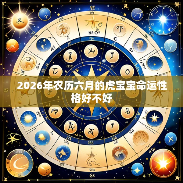 2026年农历六月的虎宝宝命运性格好不好